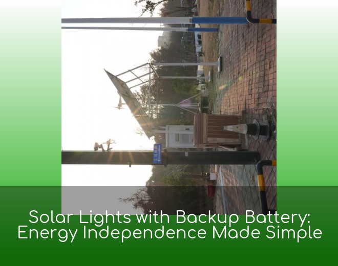 Solar Lights with Backup Battery: Energy Independence Made Simple